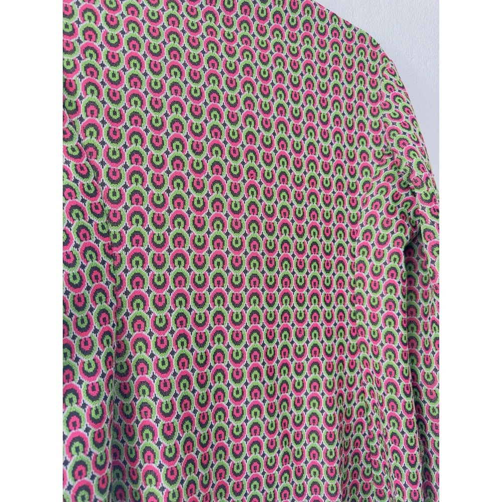 Vintage Apollo Knitting Mills Blazer 14 Multicolored Geometric Button Union Made - Picture 10 of 11